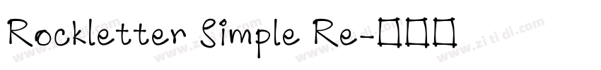 Rockletter Simple Re字体转换